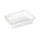 Alternate image 5 for Simply Essential&trade; Large Dish Rack with Utensil Caddy in Chrome