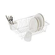 Simply Essential&trade; Large Drainer Dish Rack in White
