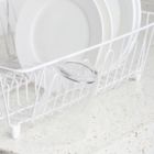 Alternate image 2 for Simply Essential&trade; Large Drainer Dish Rack in White