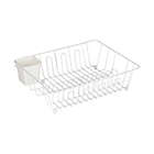 Alternate image 5 for Simply Essential&trade; Large Drainer Dish Rack in White