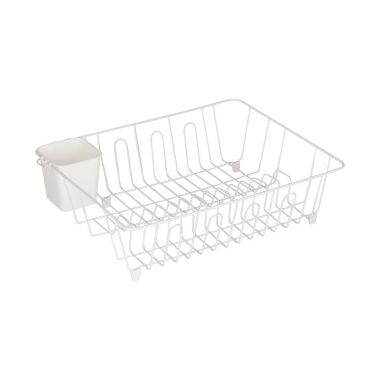 Simply Essential&trade; Large Drainer Dish Rack in White. View a larger version of this product image.