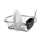 Alternate image 0 for Simply Essential&trade; 3-in-1 Iron Dish Rack in Chrome