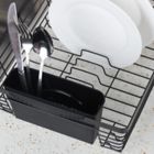 Alternate image 2 for Squared Away&trade; Small Flat Wire Dish Rack in Black