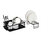 Alternate image 5 for Squared Away&reg; 2-Tier Flat Wire Dish Rack Set in Black