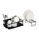 Alternate image 5 for Squared Away&reg; 2-Tier Flat Wire Dish Rack Set in Black