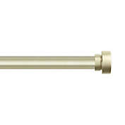Rod Desyne Bonnet 28 to 48-Inch Adjustable Single Curtain Rod Set in Light Gold
