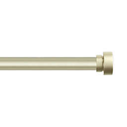Rod Desyne Bonnet 120 to 170-Inch Adjustable Single Curtain Rod Set in Light Gold