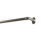 Rod Desyne Pipe 28 to 48-Inch Blackout Adjustable Curtain Rod in Satin Nickel