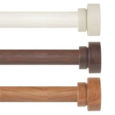Wood Curtain Rods Bed Bath Beyond, Large Curtain Rings Wood