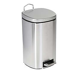 Honey-Can-Do® 12-Liter Stainless Steel Square Step Trash Can
