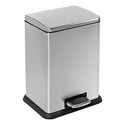 Honey-Can-Do&reg; 58-Liter Stainless Steel Step Trash Can with Lid