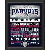 NFL New England Patriots &quot;House Rules&quot; Photo Mint