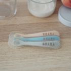 Alternate image 3 for BEABA&reg; Toddler's Self-Feeding Silicone Spoon in Cloud