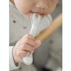 Alternate image 2 for BEABA&reg; Toddler's Self-Feeding Silicone Spoon in Cloud