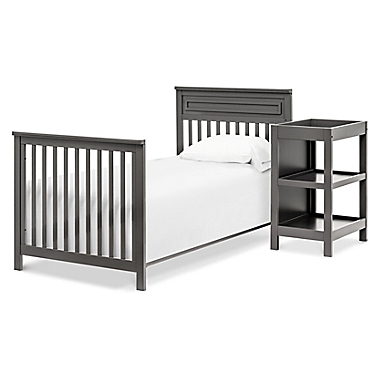 DaVinci Autumn 4-in-1 Convertible Mini Crib &amp; Changer Combo in Slate. View a larger version of this product image.