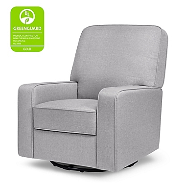 DaVinci Perry Swivel Glider in Misty Grey. View a larger version of this product image.