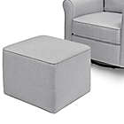 Alternate image 5 for Maya Swivel Glider and Ottoman in Misty Grey