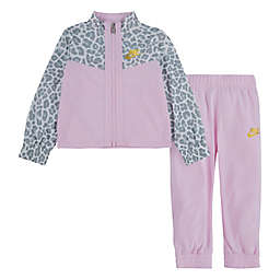 Nike® 2-Piece Mini Me Tricot Jogger Set in Pink/Gold