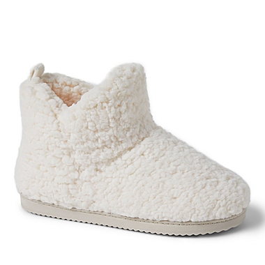 Cozy Moutain&trade; Small Women&#39;s Sherpa Booties in Muslin. View a larger version of this product image.
