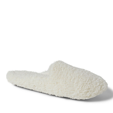 Nestwell&trade; Large Cozy Teddy Sherpa Mule Women&#39;s Slippers in Ivory. View a larger version of this product image.