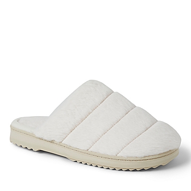 Cozy Mountain&trade; Women&#39;s Quilted Faux Fur Slide Slippers. View a larger version of this product image.