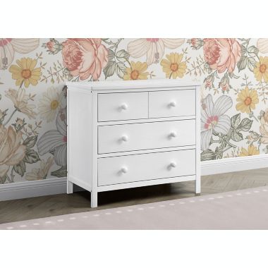 Delta Children Sweet Beginnings 3-Drawer Dresser in White. View a larger version of this product image.