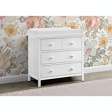 Delta Children Sweet Beginnings 3-Drawer Dresser in White. View a larger version of this product image.