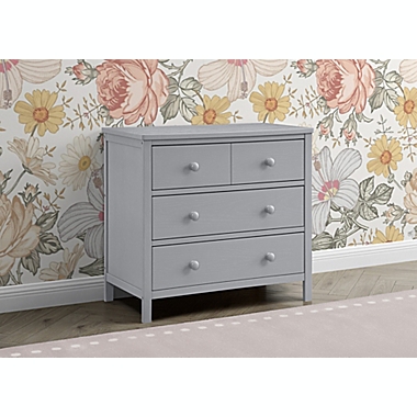 Delta Children Sweet Beginnings 3-Drawer Dresser in Grey. View a larger version of this product image.