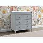 Alternate image 2 for Delta Children Sweet Beginnings 3-Drawer Dresser in Grey