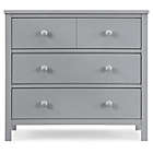 Alternate image 3 for Delta Children Sweet Beginnings 3-Drawer Dresser in Grey