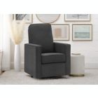 Alternate image 3 for Delta Children Skye Nursery Swivel Glider with LiveSmart Fabric in Dark Grey