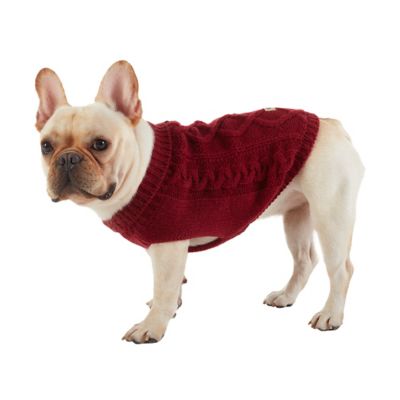 UGG&reg; Classic Cable Knit Large Dog Sweater Hoodie in Autumn