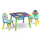 Alternate image 0 for Delta Children CoComelon 3-Piece Table and Chair Set with Storage in Blue