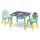 Alternate image 3 for Delta Children CoComelon 3-Piece Table and Chair Set with Storage in Blue