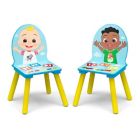 Alternate image 8 for Delta Children CoComelon 3-Piece Table and Chair Set with Storage in Blue