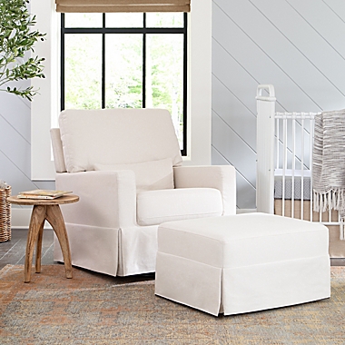 Million Dollar Baby Classic Crawford Swivel Glider in Cream. View a larger version of this product image.