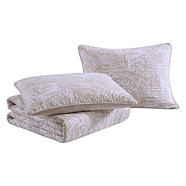 Tommy Bahama&reg; Palmday Twin Quilt Set in Beige. View a larger version of this product image.