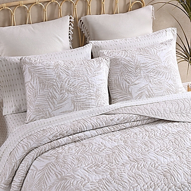 Tommy Bahama&reg; Palmday Twin Quilt Set in Beige. View a larger version of this product image.