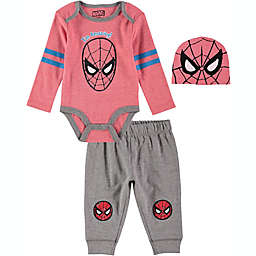 Marvel® Spiderman 3-Piece Bodysuit, Pant, and Cap Set