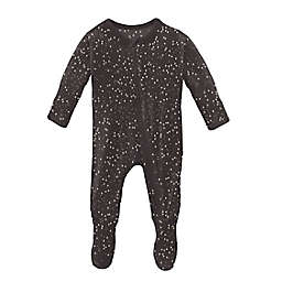 KicKee Pants® Newborn Constellation Footie with Zipper in Black