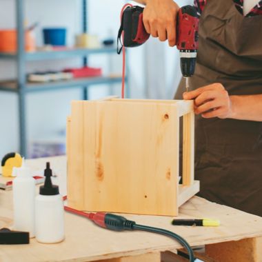 Globe Electric 15-Foot 3-Outlet Extension Cord in White. View a larger version of this product image.