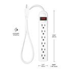 Alternate image 4 for Globe Electric 3-Foot 6-Outlet Power Strip in White