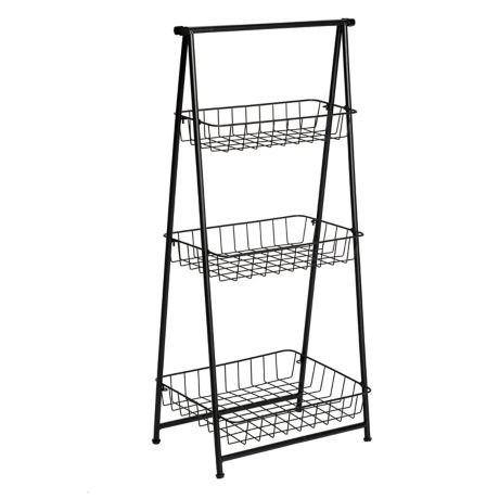 Honey Can Do 3 Tier Folding Ladder Shelf In Black Bed Bath Beyond