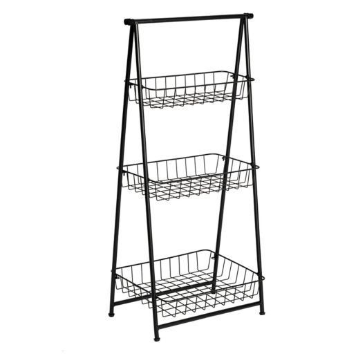 Honey Can Do 3 Tier Folding Ladder Shelf In Black Bed Bath Beyond