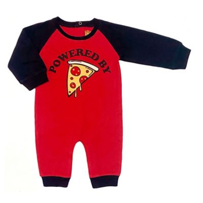 Kapital K&trade; Powered by Pizza Coverall in Red/Black