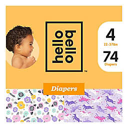 hello bello™ Size 4 74-Count Spring Bloom/Unicorn Disposable Diapers