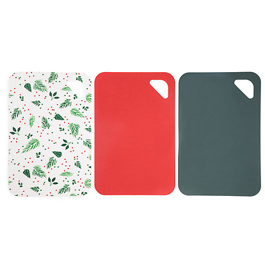 Alternate image 1 for Bee & Willow™ 11.4-Inch Flexible Cutting Mats in Green/Red (Set of 3)