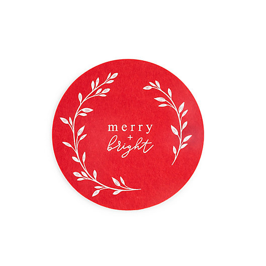 Alternate image 1 for Bee & Willow™ 8-Inch Holiday Felt Trivet in Red