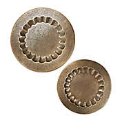 Ridge Road D&eacute;cor Eclectic Metal Plates Wall D&eacute;cor in Bronze (Set of 2)