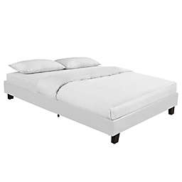 Camden Isle™ Acton King Upholstered Platform Bed in White